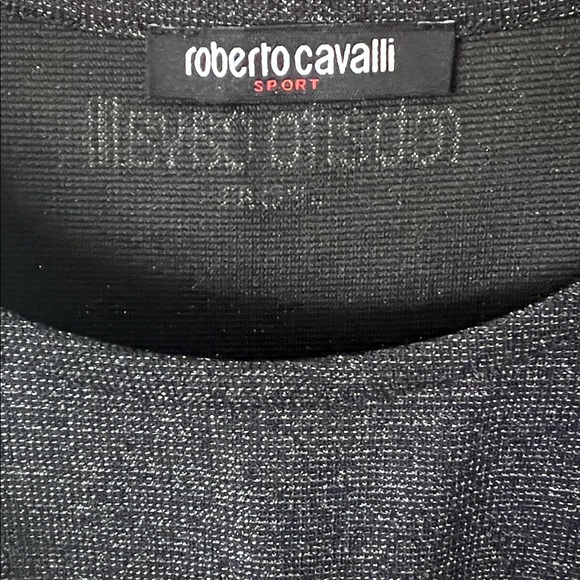 Roberto Cavalli Sport Sporty Dress Snakeskin Skirt Glittery Top - Picture 2 of 16